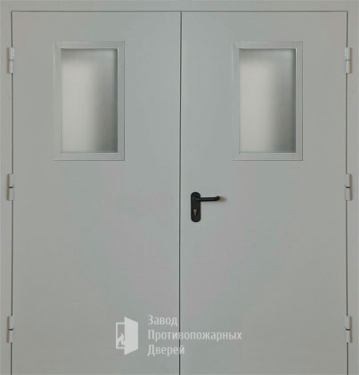 Фото двери «Двупольная со стеклом EI-30» в Омску